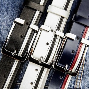 Cinturones de hebilla para hombre al por mayor, sin marca, de alta calidad, con correa de cuero genuino para jeans - Product Image 5