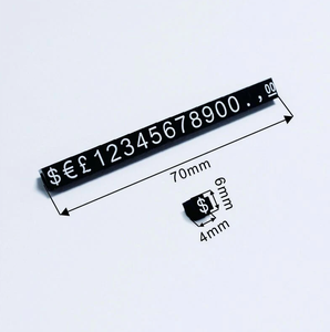 Support de <span class=keywords><strong>cube</strong></span> d'affichage de prix réglable Kit de bloc d'étiquettes de prix en dollars Étagère de supermarché de bijouterie de magasin de détail <span class=keywords><strong>Lettre</strong></span> facile à lire - Product Image 4