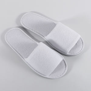 Wholesale 5 Star Customizable Open Toe White Terry Cloth Hotel Appliances <strong>slippers</strong> Travel <strong>slippers</strong> Men Women Bedroom <strong>slippers</strong> - Product Image 2
