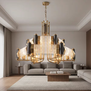Lustres au design personnalisé, restaurant, style moderne nordique, <span class=keywords><strong>globe</strong></span> en <span class=keywords><strong>verre</strong></span> et métal, luminaire suspendu <span class=keywords><strong>pour</strong></span> hall d'hôtel - Product Image 5