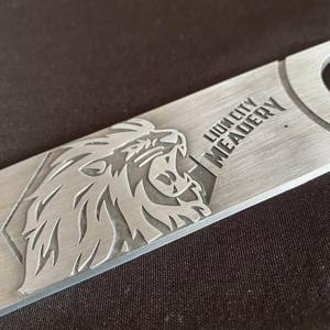 Ouvre-bouteille à lame de barre personnalisée en bronze argenté doré robuste de <span class=keywords><strong>7</strong></span> po - Product Image 6