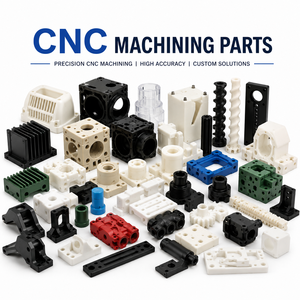 ผู้ผลิตชิ้นส่วนสแตนเลส พลาสติก POM ไนลอน HDPE PTFE ABS ด้วยเครื่อง CNC กลึง กัด ตัดด้วยลวด EDM ความแม่นยำสูง ตามแบบ OEM - Product Image 1