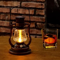Lanterne vintage en forme de cheval, lampe à pétrole portable, lampe de camping extérieure, lampe de cour, lampe solaire LED de jardin A0015
