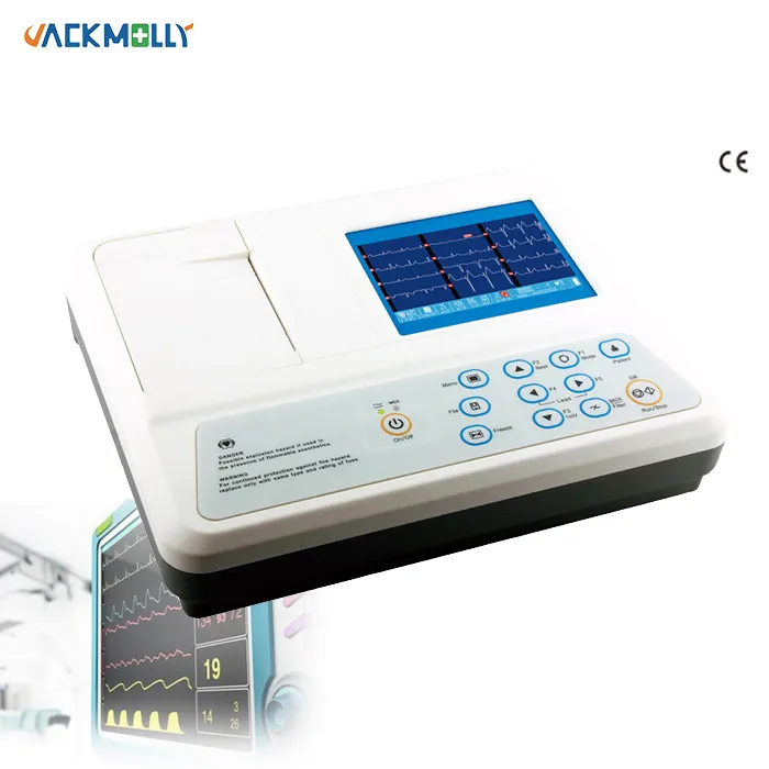 JM-8031 Automatic medical diagnostic device ECG machine 3 channel 3.5 inch color screen ECG Machine