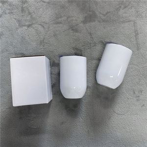 Vasos de Vino y Tazas de Agua con Forma de Huevo de 12oz para Sublimación, Ideales para Horno, en Blanco, para DIY - Envío desde Almacén de EE. UU. - Product Image 2