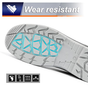 Botas de Seguridad JIANKUN de Corte Bajo, Ligeras, Suaves y Transpirables, de Cuero de Gamuza, con Puntera de Acero, Plantilla de Acero, Anti-Aplastamiento/Pinchazos/Electricidad Estática - Product Image 3