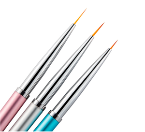 Pinceau Liner à Manche Noir pour Nail Art, en Nylon, pour Peinture au Gel Acrylique, Stylo de Détail avec Logo Personnalisé pour Outils de Manucure - Product Image 5