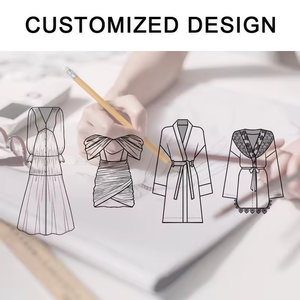 Y2K服装定制设计师女装高档马克西连衣裙ODM/来样定做品牌标志小订单甜美风格实心图案中国制造 - Product Image 4