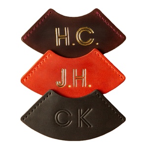 I nuovi segnalibri monogrammati all'ingrosso con segnalibri in pelle iniziale personalizzati per insegnanti regalo Logo personalizzato - Product Image 6