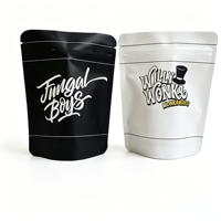 Bolsa de Plástico para Envasado de Alimentos con Cierre Hermético, Personalizada, de Grado Alimenticio, Negra Mate, Blanca, para Dulces y Bocadillos Exóticos