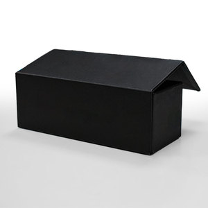Custom Logo Thick Cardboard Rigid Black Folders Packaging Matt <b>Lamination</b> Recyclable Embossing Magnetic Flip for Perfume - Product Image 5