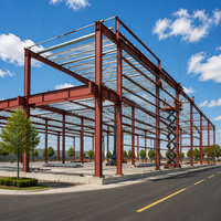 Bâtiments en acier préfabriqués de 10 000 m² pour entrepôts, hangars et locaux de travail extérieurs en métal