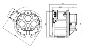Motor de Alto Rendimiento de 231KW con Refrigeración por Agua y Sincronización Magnética para Vehículos Eléctricos - Product Image 4