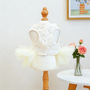 <b>Dog</b> Tutu Skirt Floral Polyester Princess Dress <b>Small</b> Medium Pet <b>Clothes</b> Four Seasons - Product Image 2