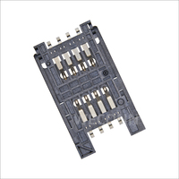 Connecteur de carte SIM femelle à charnière WECONN WL-SIM521-08-NA1, 8 broches, 2,50 mm, compatible SMT Reflow, boîtier LCP