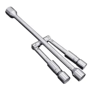 Mobil Mur Roda Ban Perbaikan Alat 4-Way Lipat Ban Lug Soket Cross Wrench