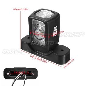 2/4/8 Piezas E9 12V 24V Luces LED Delanteras y Traseras de Posición Lateral, Lámparas Indicadoras de Contorno Blancas, Ámbar y Rojas para Camión, Camioneta, Remolque - Product Image 6