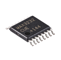 MAX3232CUE+T IC Chip Baru Asli Sirkuit Terpadu Komponen Elektronik RS-232 Transceiver 3.0V-5.5V TSSOP-16 Paket 15kV
