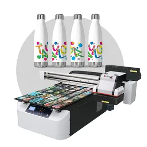 Rainbow nano 9 a1 6090 uv printer flat bed printing machine 6090 for Phone tablet and e-reader cases