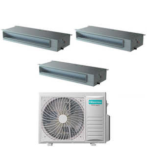 Hisense Trial Split Inverter Ducted Air Conditioner 12 + 12 + 12 con 3AMW72U4RJC Wifi opcional 12000 + 12000 + 12000 con control remoto - Product Image 1