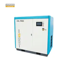 VERDES 7.5kw-250kw VSD IP55 parafuso tipo água final de aço inoxidável lubrificada compressor sem óleo