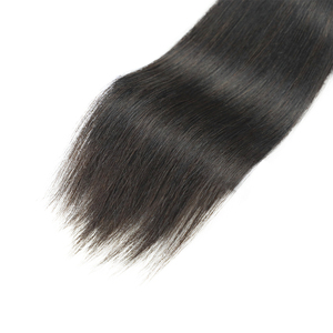 No ângulo sem derramamento, e colorido 100 cor natural cabelo cru de seda extentsão - Product Image 5
