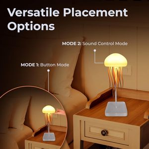 LED Night Light RGB Gradient Jellyfish <strong>Lamp</strong> Dancing Legs Rechargeable Bedroom Living <strong>Jelly</strong> <strong>Fish</strong> Light Ambi Light Jellyfish <strong>Lamp</strong> - Product Image 5