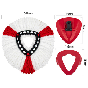 Juego de Recambios de Mopa Triangular Multifuncional 360° de Microfibra Húmeda y Seca para Limpieza de Pisos - Product Image 2