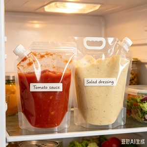 Vente en gros de pochettes souples compactes de 10 L avec bec verseur pour aliments pour animaux de compagnie, empilables pour un rangement pratique dans le garde-manger - Product Image 1