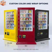 Distributeur automatique intelligent ZDYS, compact, mini, multi-paiements (pièces, billets, cartes), 150-200 articles, surveillance à distance, intégration POS