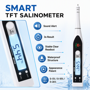 Zuverlässiges Digitales Meerwasser-Salinitätshydrometer für Meerwasseraquarien Einfache Kalibrierung Salzwasser-Tester mit Silikonhülle - Product Image 3