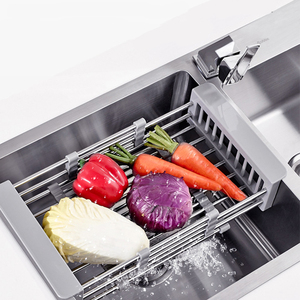 Nhà tổ chức có thể điều chỉnh Heavy Duty tấm kệ tủ lưu trữ món ăn drainer giá cho bồn rửa nhà bếp - Product Image 5