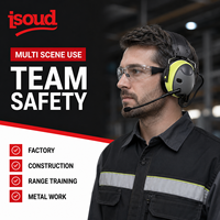 Casque de protection auditive électronique sans fil à réduction active du bruit NRR24 avec amplification sonore pour la sécurité industrielle et le tir
