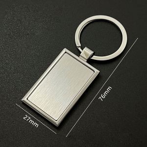<b>Custom</b> Logo Keyring Keychain Sublimation <b>Key</b> Chain <b>Ring</b> Metal Blank Keychain Zinc Alloy Free Customized Promotional Gifts - Product Image 2