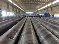 Pipa Baja Dilas Spiral Diameter Besar Standar ASTM 6m/12m Berlapis Anti-korosi 3LPE FBE untuk Pipa Saluran Minyak dan Gas