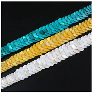 สร้อยคอมุกหลากสีลายเกล็ดมังกรลูกปัดมุกหลายสีขาวสไตล์ฤดูร้อน - Product Image 6