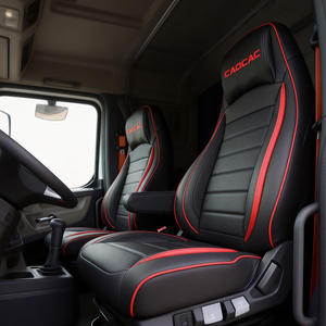 Funda de Asiento de Camión de Cuero PU de Alta Calidad y Diseño de Lujo GANE, Apta para Fundas de Asiento Cascadia Freightliner <span class=keywords><strong>Volvo</strong></span> VNL760/860/730 - Product Image 5