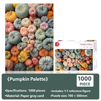 Puzzles en papier personnalisés en gros, 1000 pièces, motif chat en vitrail, animaux mignons, jouets éducatifs, jeux en boîte