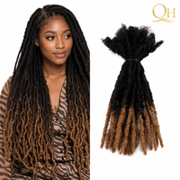 Vendita all'Ingrosso 4-30 Pollici 0,4cm 1B-30 #   Interlock Locs 100% Capelli Umani Veri, Estensioni Dreadlock Permanenti Fatte a Mano, Direttamente dalla Fabbrica