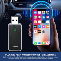 Adaptador Inalámbrico Boyi para CarPlay y Android Auto con WiFi de 5 GHz, USB Tipo A, Bluetooth, Compatible con iOS 10+, 1 Año de Garantía