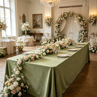 Housse de table rectangulaire personnalisée ANNIELU Premium, nappe durable pour mariage, banquet, fête et décoration d'événements