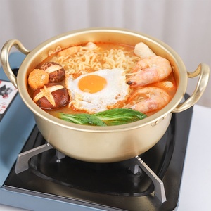 Ustensiles de cuisine coréens, marmite à nouilles instantanées en or, marmite de Stock domestique, <span class=keywords><strong>petite</strong></span> <span class=keywords><strong>casserole</strong></span> en aluminium, marmite à soupe pour Ramen <span class=keywords><strong>avec</strong></span> <span class=keywords><strong>couvercle</strong></span> - Product Image 3