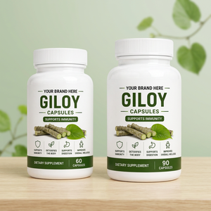 Votre Marque Ici : Capsules Giloy 60 Capsules 500mg – Soutien Immunitaire & Croissance Capillaire – Complément Alimentaire Naturel à Base de Plantes - Product Image 1