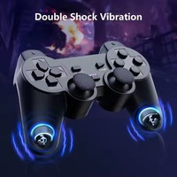 Control Inalámbrico NKIWI 2.4G con Doble Vibración para Playstation 2/Play Station 2/PS2 P2 para Juegos de PC