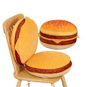 Unisex mềm dễ thương Gấu Hamburger đệm ghế và sofa ném gối với PP bông điền thiết kế đồ chơi sang trọng - Product Image 1