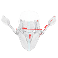 Pare-brise de moto XXUN, panneau avant pour Yamaha NMAX125 NMAX155 NMAX 125 155 2021 2022 2023 2024