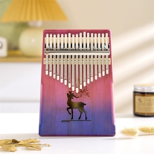 Nouveau kalimba à 17 touches, piano à pouce facile à jouer, instrument de musique portable - Product Image 4