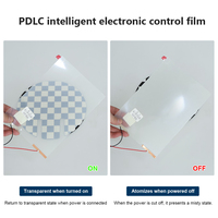 Película Inteligente Autoadhesiva Conmutable Electrónicamente, Película Inteligente PDLC, Película Inteligente para Ventanas, Película para Vidrio de Puertas y Divisiones