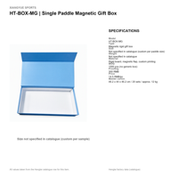 Boîte cadeau magnétique pour une seule raquette de pickleball, pour marque et club
