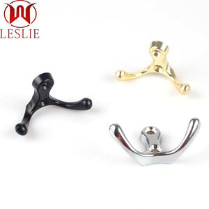 Leslie Metal Coat <b>Hook</b> Zinc Alloy Wall Mounted Wardrobe Clothes <b>Hook</b> Contemporary Design Easy Installation - Product Image 3